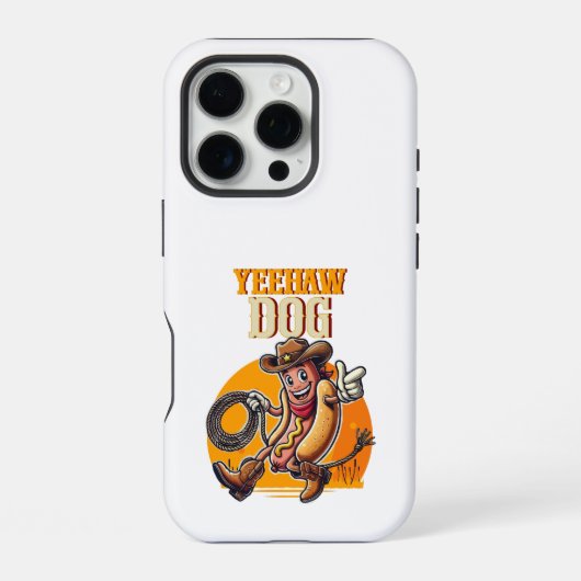 Yeehaw Dog iPhone Hülle (Rückseite)