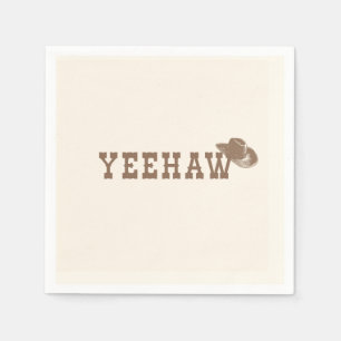 Yeehaw Hut Mein Erstes Rodeo Geburtstag Neutrale P Serviette