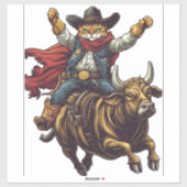 Yeehaw Kitty - Wild West Cat Cowboy Rodeo Aufkleber (Blatt)