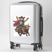 Yeehaw Kitty - Wild West Cat Cowboy Rodeo Aufkleber (Koffer)