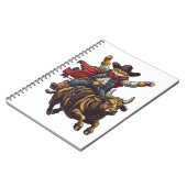 Yeehaw Kitty - Wild West Cat Cowboy Rodeo Notizblock (Linke Seite)