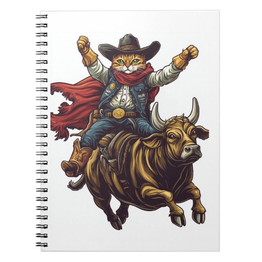 Yeehaw Kitty - Wild West Cat Cowboy Rodeo Notizblock (Vorderseite)