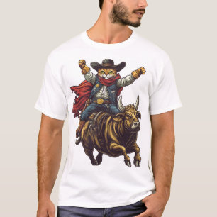 Yeehaw Kitty � Wild West Katzen Cowboy Rodeo T-Shirt
