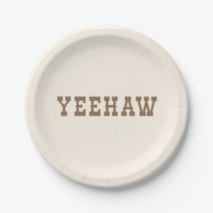 Yeehaw meine erste Rodeo Geburtstagsparty Plate ne Pappteller