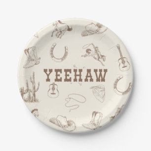 Yeehaw meine erste Rodeo Geburtstagsparty Plate ne Pappteller
