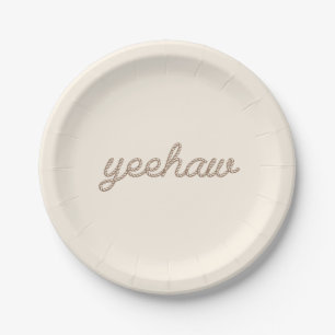 Yeehaw Rope my First Rodeo Geburtstagsparty Plate Pappteller