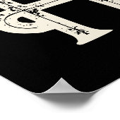 Yeehaw Typografy Western Wall Ranch Cabin Zuhause Poster (Ecke)