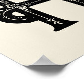 Yeehaw Typografy Western Wall Ranch Cabin Zuhause Poster (Ecke)