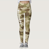 Yeet Army Green Camouflage Leggings (Vorderseite)