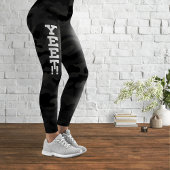 Yeet Black Stealth Camouflage Leggings