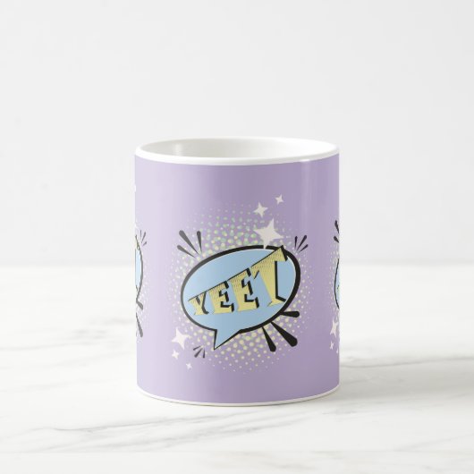 Yeet Comic Speech Bubble Funny Meme Kaffeetasse (Mittel)