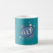 YEET Comic Speech Bubble Funny Meme Lavender Kaffeetasse (Mittel)