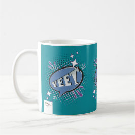 YEET Comic Speech Bubble Funny Meme Lavender Kaffeetasse