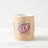 YEET Comic Sprechblase Funny Meme Peach Kaffeetasse (Mittel)