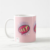 YEET Comic Sprechblase Funny Pink Kaffeetasse (Links)
