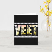 Yeet Funny Slang Quote Humor Meme  Karte (Gelbe Blume)