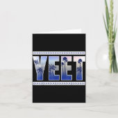 Yeet Funny Slang Quote Humor Meme  Karte (Vorderseite)