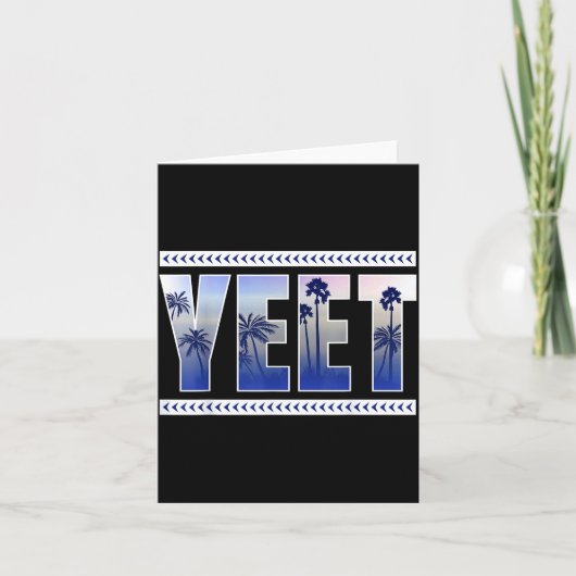 Yeet Funny Slang Quote Humor Meme  Karte (Vorderseite)