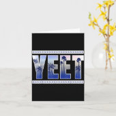 Yeet Funny Slang Quote Humor Meme  Karte (Gelbe Blume)