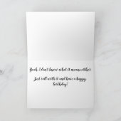 Yeet Geburtstags-Karte Karte (Innenseite)