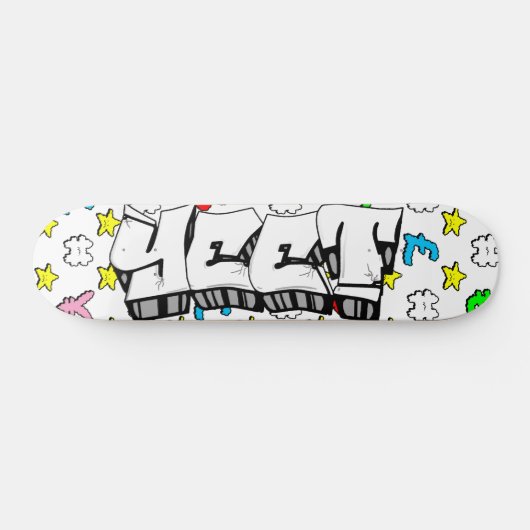 Yeet Graffiti Custom Personalisiert Skateboard (Horizontal)