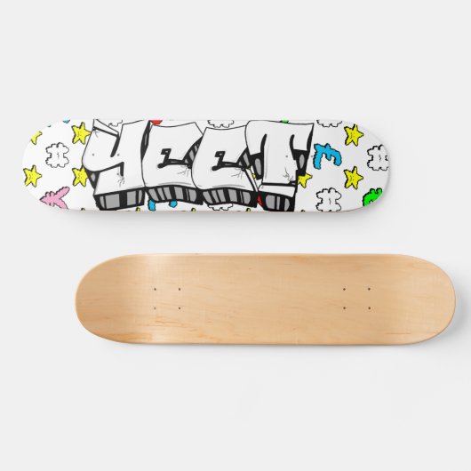 Yeet Graffiti Custom Personalisiert Skateboard (Horizontal)