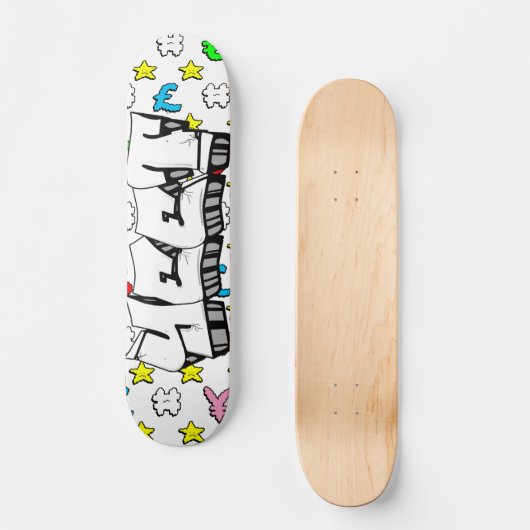 Yeet Graffiti Custom Personalisiert Skateboard (Vorderseite)
