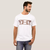 YEET Graphic-based design: Bold Orange Typography T-Shirt (Vorne ganz)