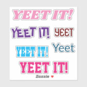 YEET IT Clear Vinyl Stickers für Notebooks Aufkleber (Blatt)