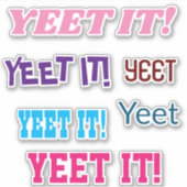 YEET IT Clear Vinyl Stickers für Notebooks Aufkleber (Vorderseite)