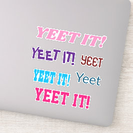 YEET IT Clear Vinyl Stickers für Notebooks Aufkleber