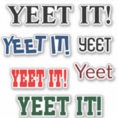 YEET IT Clear Vinyl Stickers für Notebooks Aufkleber (Vorderseite)