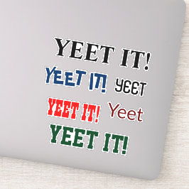 YEET IT Clear Vinyl Stickers für Notebooks Aufkleber
