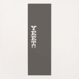 Yeet Logo Minimalistisch Dark Yoga Mat Yogamatte