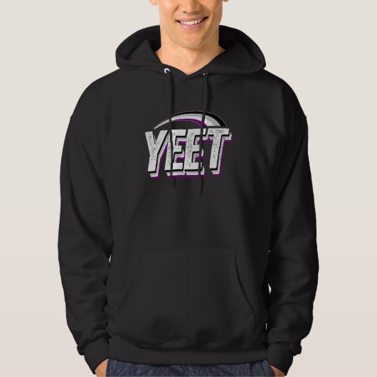 Yeet Meme Asexual Pride Flag Rainbow Millennial Ge Hoodie (Vorderseite)