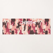 Yeet Pink und Magenta Camouflage Yoga Mat Yogamatte (Vorderseite (Horizontal))