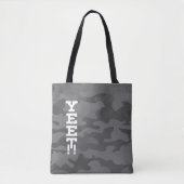 Yeet Slate Gray Stealth Camouflage Tote Bag Tasche (Vorderseite)