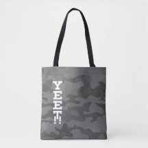 Yeet Slate Gray Stealth Camouflage Tote Bag
