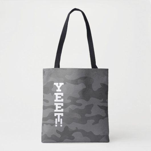 Yeet Slate Gray Stealth Camouflage Tote Bag Tasche (Vorderseite)