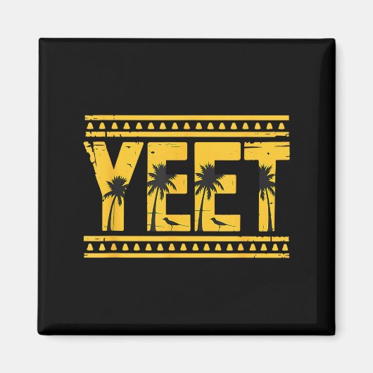 Yeet Tribal Art Meme Funny Slang Magnet (Vorne)
