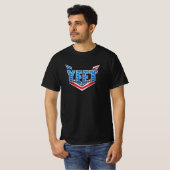 YEET US-Flag-Typografie T-Shirt (Vorne ganz)