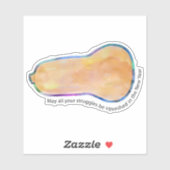 Yehi Ratsones Squash Blessing Aufkleber (Blatt)