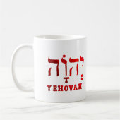 YEHOVAH - Der hebräische Name von GOD! Kaffeetasse (Links)