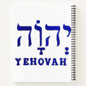 YEHOVAH Spiral Notebook Notizblock (Rückseite)