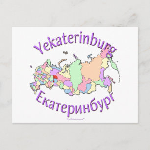 Yekaterinburg Russland Karte