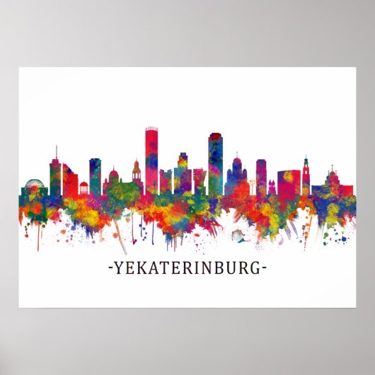 Yekaterinburg Russland Skyline Poster (Vorne)