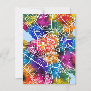 Yekaterinburg Russland Stadtplan Postkarte