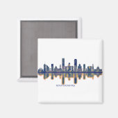 Yekaterinburg Skyline Magnet (Vorderseite/Rückseite)