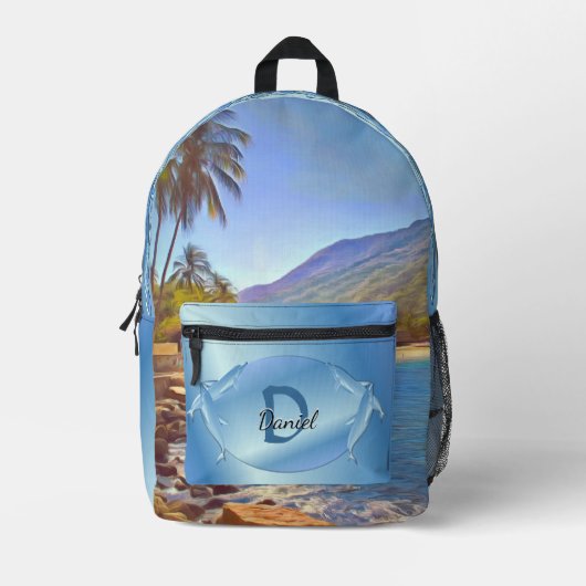 Yelapa Beach 761 Bedruckter Rucksack (Vorderseite)
