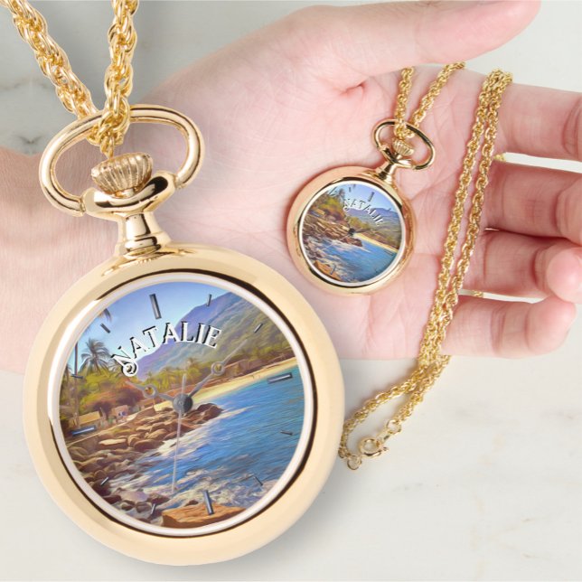 Yelapa Beach 761 Necklace Watch Armbanduhr (Von Creator hochgeladen)